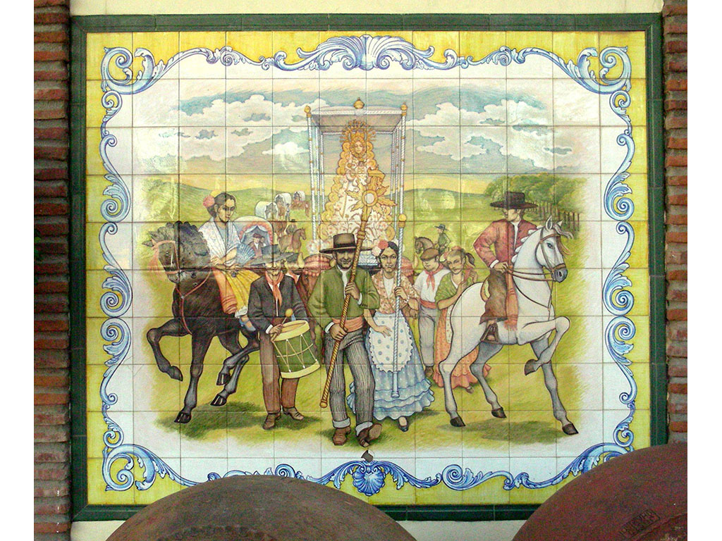 Mural cerámico El Rocío
