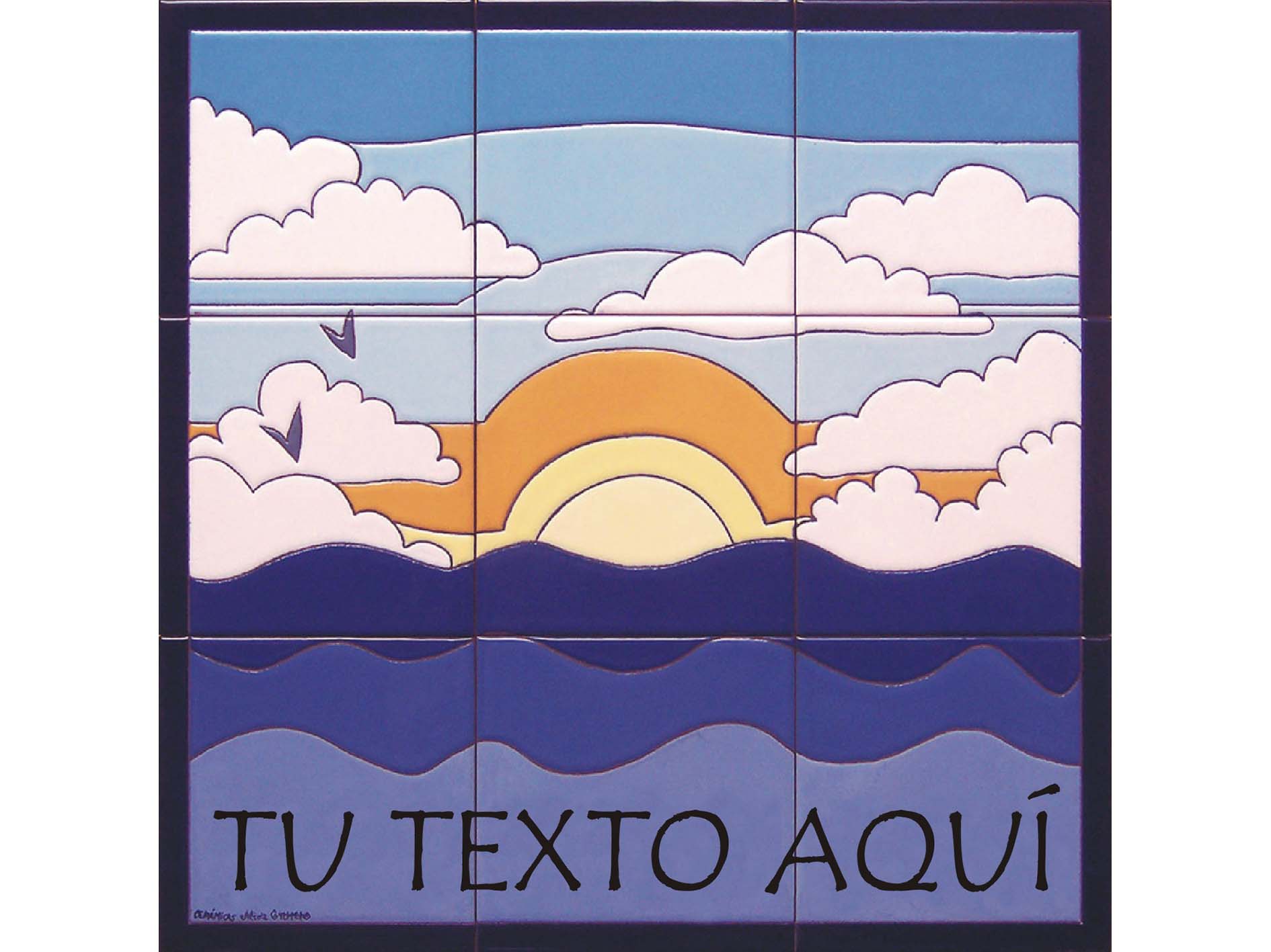 Mural Azulejos Ocaso