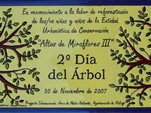 Placa de Cerámica Conmemorativa "Día del Árbol"