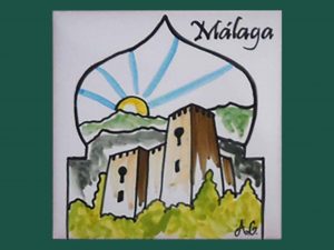 Azulejos recuerdo de Málaga